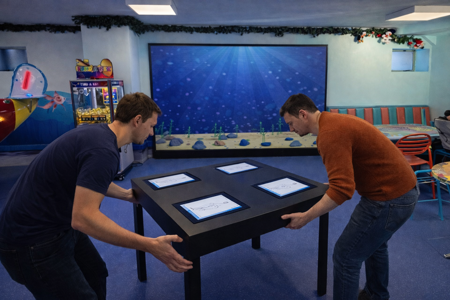 Position the drawing table or tablets