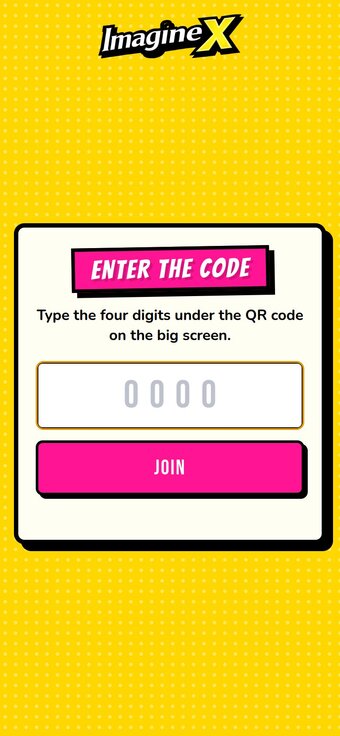 Entering the join code on a phone